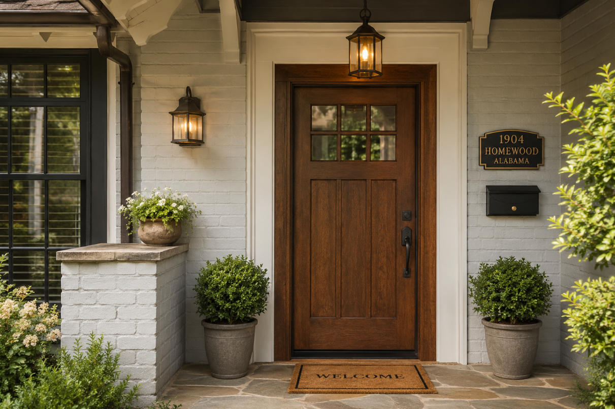 charming home entryway in homewood alabama